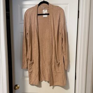 Barefoot Dreams Cozy Chic Lite Soft Camel Long Cardigan
